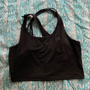 Black biker short set